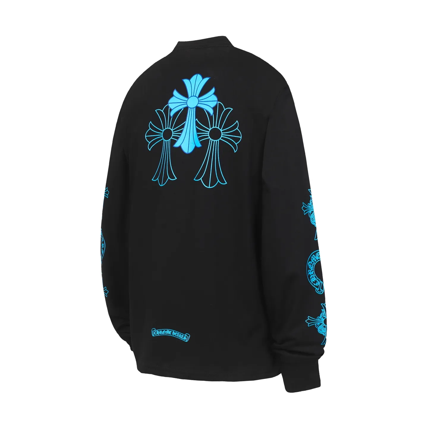 P160 Cross-border model, please do not place an order if you pursue quality - Chrome Hearts/Chrome Heart Sanskrit Cross ✝️ printed popular long-sleeved T-shirt - High weight, high density and high quality. The wool is soft, delicate and skin-friendly. It feels soft and silky. It has excellent warmth and skin-friendly properties. - Customized weaving and dyeing, no color difference, no matter the fabric or workmanship details, beat the ordinary version on the market -Colour: black white -Size: S M L XL
